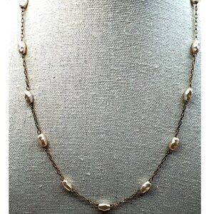 Barbie Freshwater Pearl Gold Tone Necklace.  B78